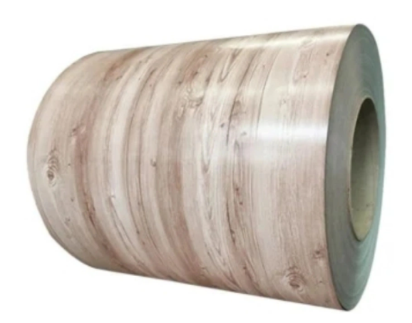 O padrão de madeira projetou a bobina de alumínio revestida com cor PPAL de alumínio pré-pintado para telhados e paredes