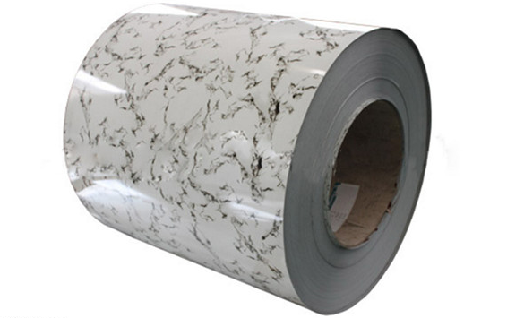 Folha de alumínio pré-pintada projetada com padrão de mármore em bobina de alumínio com espessura de 0,20-3,00 mm