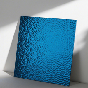 Orange peel pattern colour coated embossed aluminium sheet