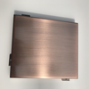 AA1060 1.3mm/1250mm Antique Bronze Brushed Curtain Wall Aluminum Panel for Exterior Wall Decoration