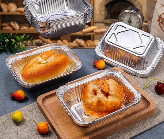 आयताकार एल्यूमिनियम फ़ॉइल पैन