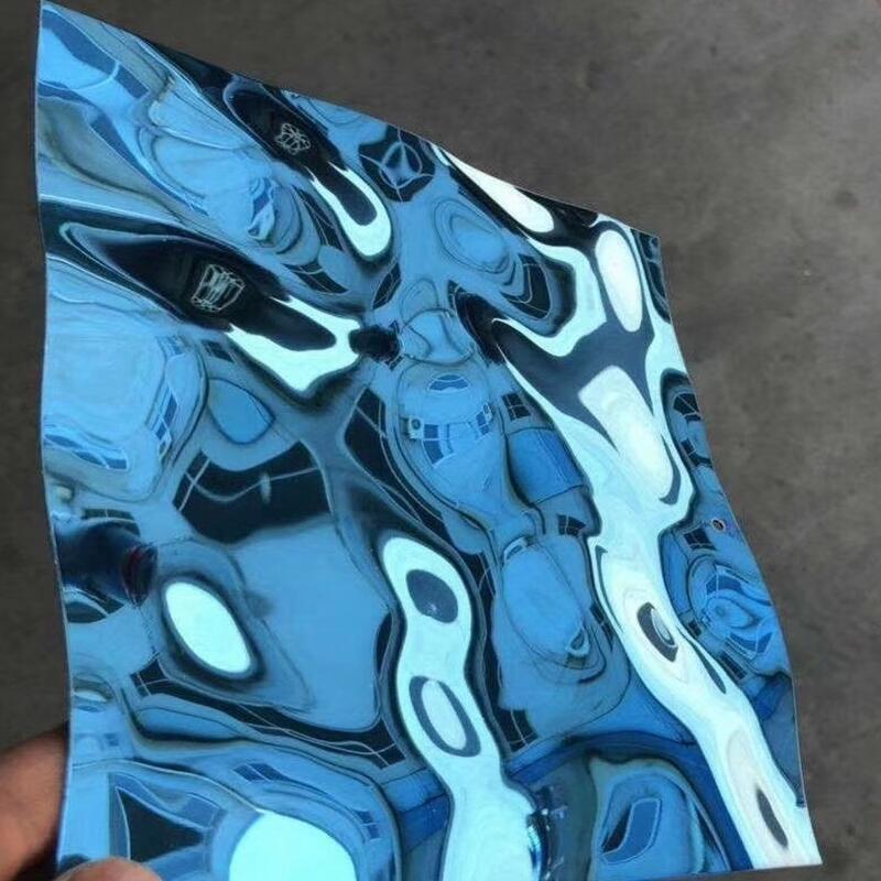 Water Ripple Texture Colour Coated Embossed Aluminium Sheet