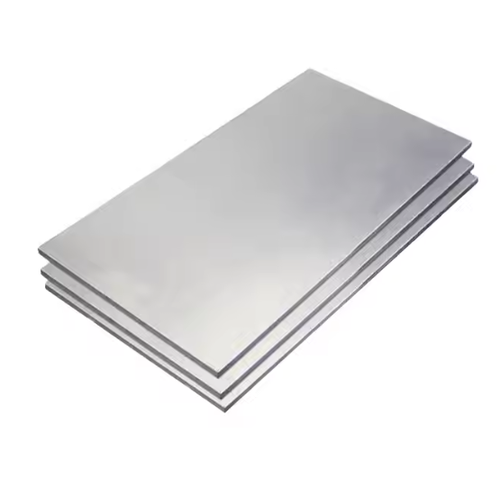 Polished aluminum finishes sheet