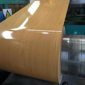 Alloy 3003 H24 Wood Designed Pattern Coating Aluminum Coil 24Ga X 48Inch Prepainted Aluminum Sheet For Building Facades