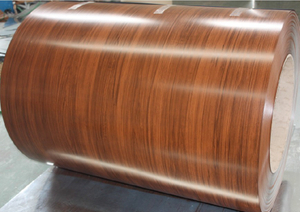 Aluminum Alloy 3105 Wood Designed Pattern Coating Aluminum Sheet Used For Roofing And Wall Panel