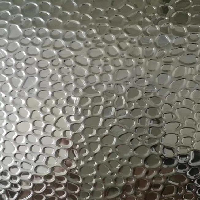 Orange Texture Colour Coated Embossed Aluminium Sheet