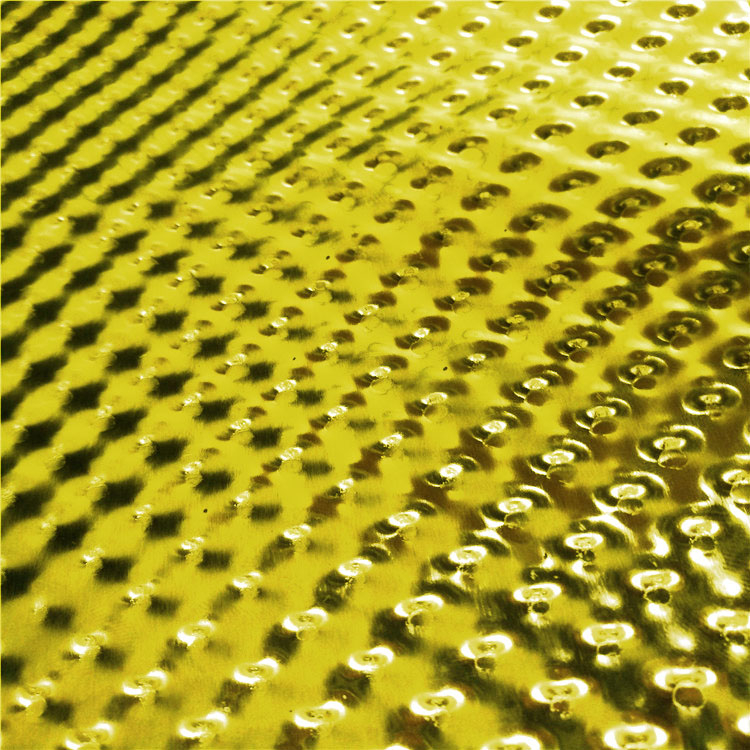 Colour Coated Semi-circular Embossed Aluminium Sheet