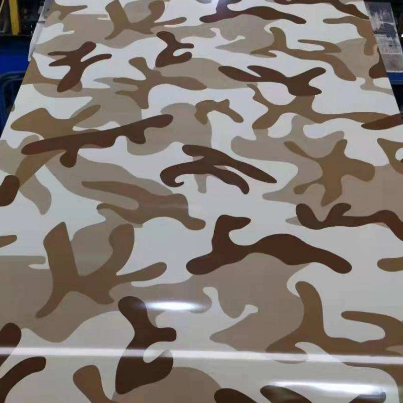 Aluminum Alloy 5052 Designed Camouflage Pattern Painted Aluminum Sheet Used For Truck Body Modification Plate