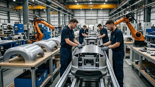  Impact-Resistant 5052 Pre-Coated Aluminum Coil |T-Bend OT Flexible Surface for Mobile Robot Shells 