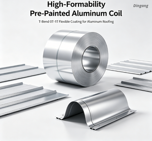 High-Formability Pre-Painted Aluminum Coil | T-Bend 0T-1T Flexible Coating for Aluminum Roofing