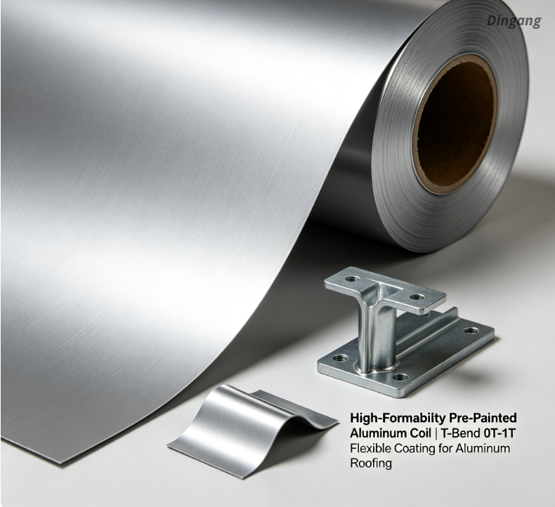 High-Formability Pre-Painted Aluminum Coil | T-Bend 0T-1T Flexible Coating for Aluminum Roofing