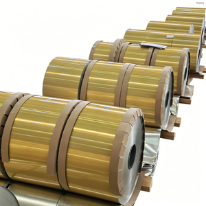8011 H22 Aluminum Foil 0.095mm * 685mm for Food Containers | Gold Lacquered Heat Seal - Foil Aluminio