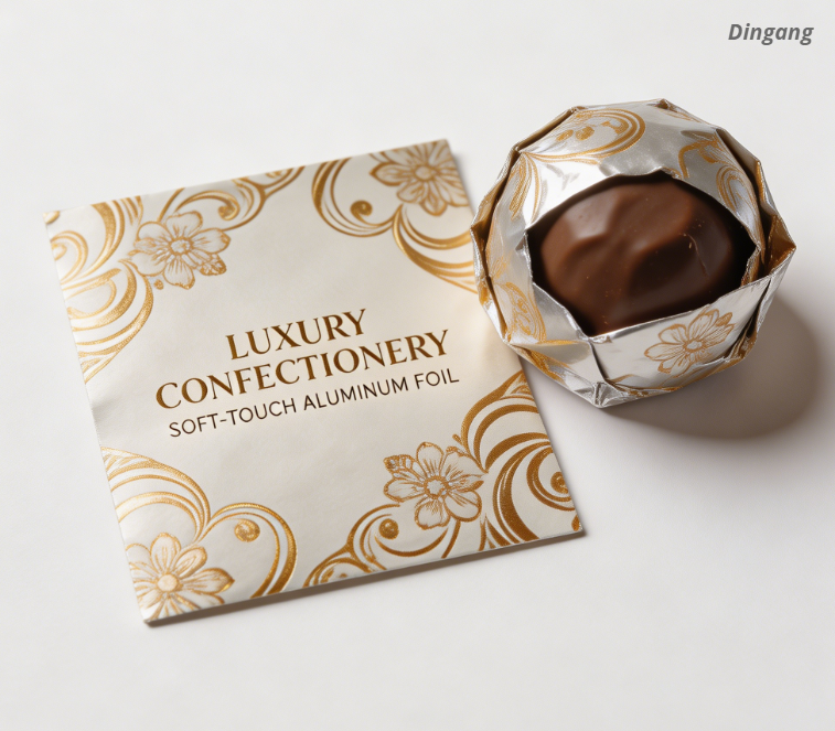 Soft-Touch Printed Aluminum Foil for Luxury Confectionery Wrapping