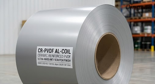 کویل آلومینیومی با روکش PVDF تقویت شده با سرامیک | پرداخت فوق العاده سخت ضد خش برای هاب های عمومی پرترافیک