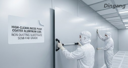  High-Cleanliness PVDF Coated Aluminum Coil | Non-Dusting Substrate for Semiconductor Fabrication Plants 