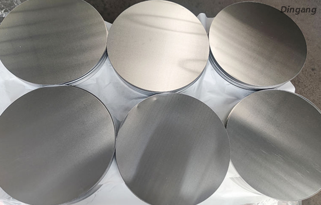 Brushed Surface Pot Base Aluminum Circle