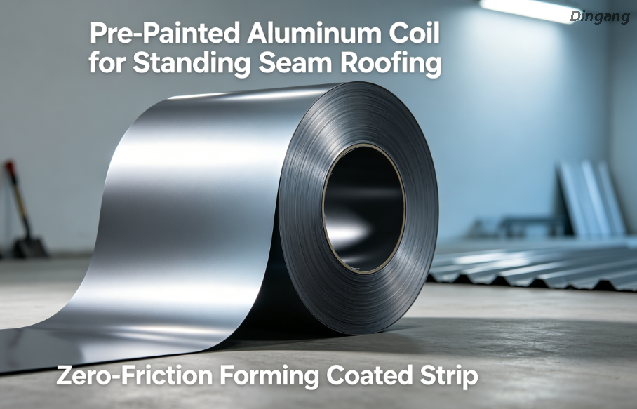 Pre-Painted Aluminum Coil for Standing Seam Roofing | Zero-Friction Forming Coated Strip