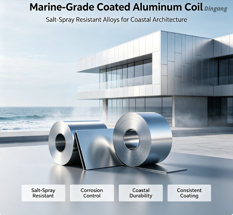 Marine-Grade Coated Aluminum Coil | Salt-Spray Resistant Alloys for Coastal Architecture