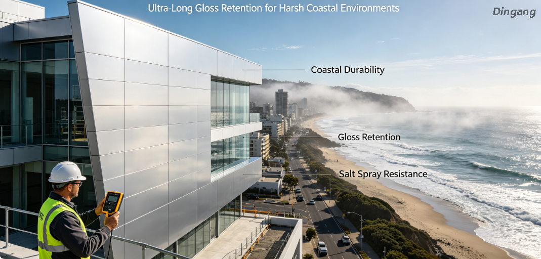  FEVE Fluoropolymer Coated Aluminum Coil | Ultra-Long Gloss Retention for Harsh Coastal Environments 