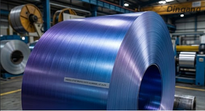Anodized-Effect Brushed Coated Aluminum Coil | Futuristic Metallic Finish for Next-Gen Bionic Robot Shells