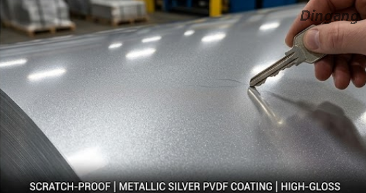  High-Gloss PVDF Pre-Painted Aluminum Coil | Scratch-Proof Metallic Finish for Architectural Ceiling Panels 