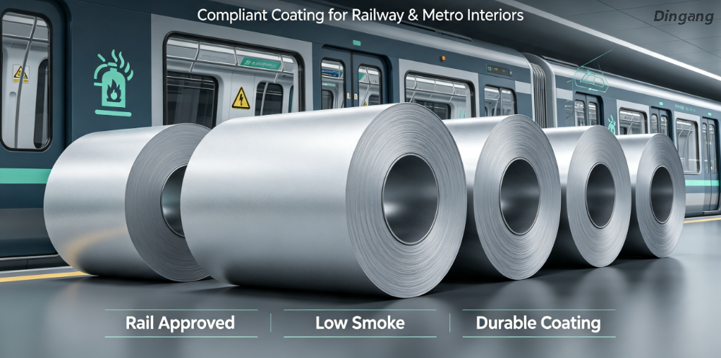 Fire-Safe Transit Grade Pre-Painted Aluminum Coil | Compliant Coating for Railway & Metro Interiors