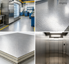 Stucco Diamond Embossed Aluminum Sheet Anti-slip Orange Peel Pattern Embossed Aluminium Plate for Refrigerator Insulation Floor