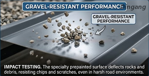Gravel-Impact Resistant Prepainted Aluminum Coil | Anti-Chipping Finish for Low-Level Highway Barriers