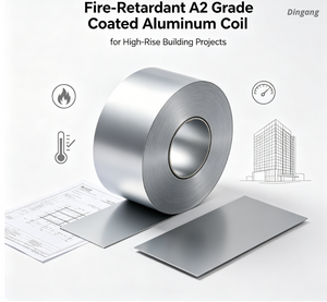 Fire-Retardant A2 Grade Coated Aluminum Coil for High-Rise Building Projects