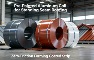 Pre-Painted Aluminum Coil for Standing Seam Roofing | Zero-Friction Forming Coated Strip