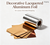 Decorative Lacquered Aluminum Foil for Luxury Chocolate Wrapping