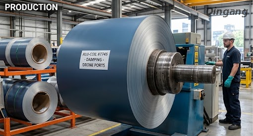  Vibration-Damping Pre-Painted Aluminum Coil | Fatigue-Resistant Coating for Drone Charging Vertiports 
