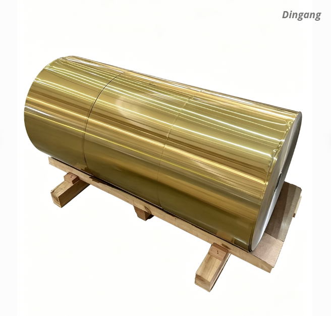 Rolki z folii aluminiowej 8011 O klasy spożywczej, lakierowane na złoto do jednorazowych pudełek na posiłki