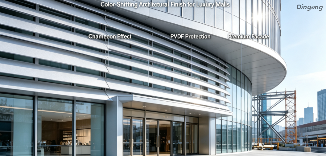  Chameleon Effect PVDF Coated Aluminum Coil | Color-Shifting Architectural Finish for Luxury Malls 