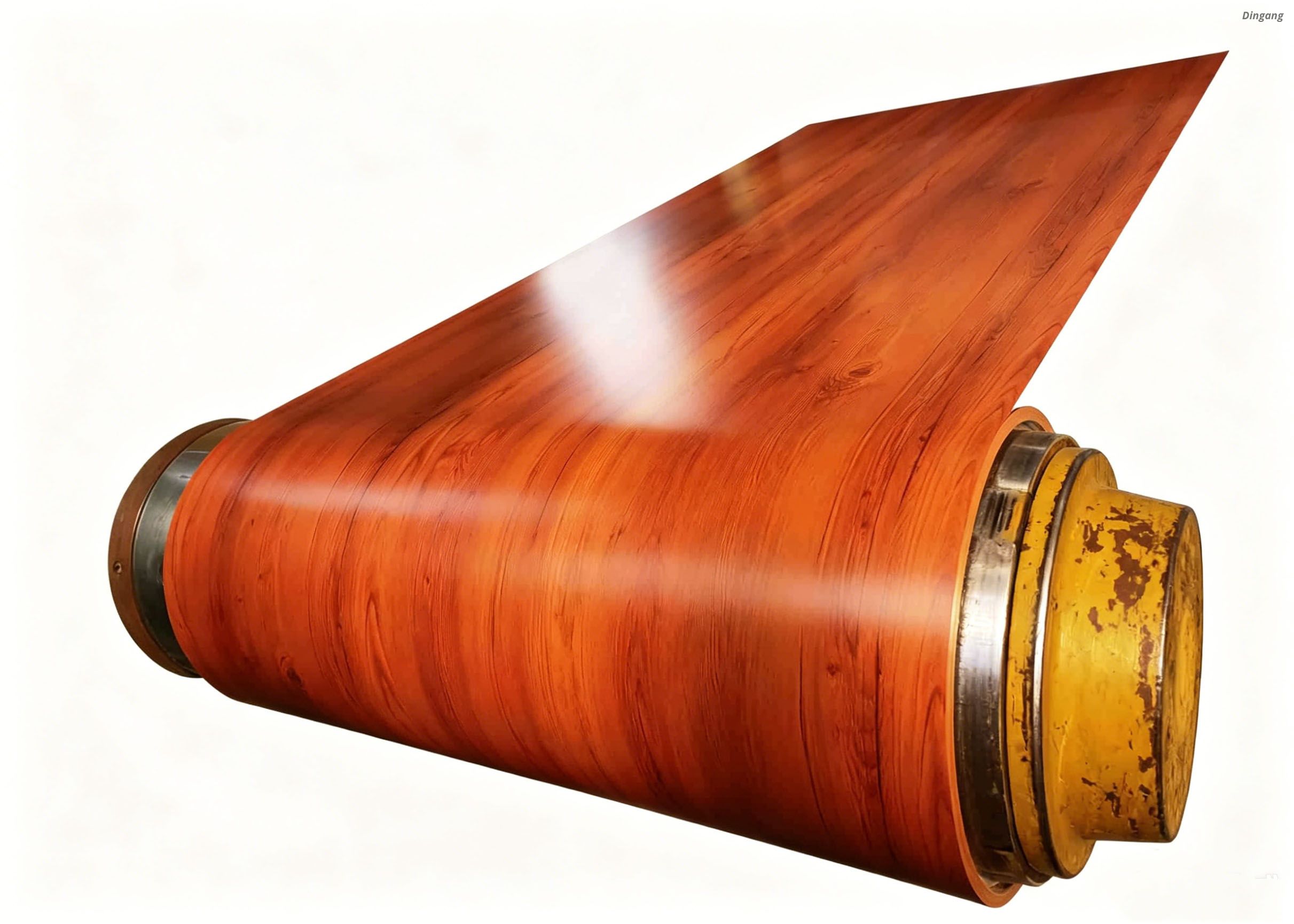 Factory Custom Wood Grain Prepainted Aluminum Coil PE PVDF Coated Aluminum Roll For Outdoor Building Facade, Wall Panel, Garden Fence