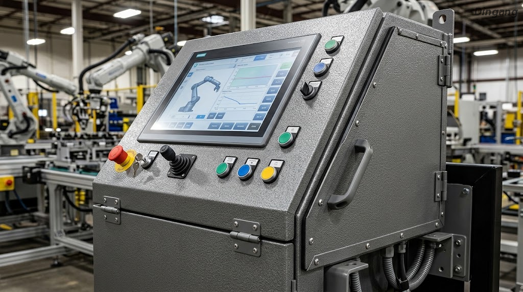 Scratch-Proof Textured Coated Aluminum Sheet| Stucco Embossed Finish for Industrial Robot Control Consoles