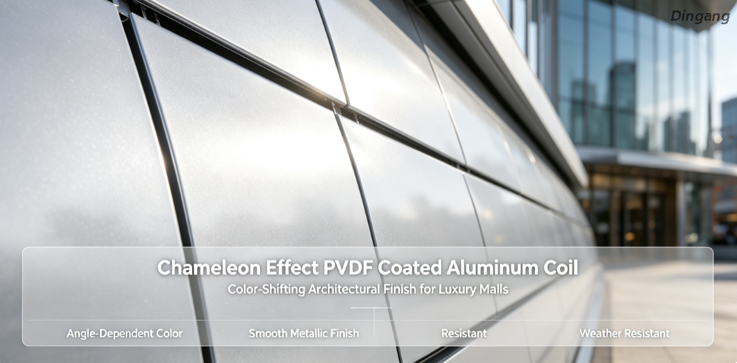  Chameleon Effect PVDF Coated Aluminum Coil | Color-Shifting Architectural Finish for Luxury Malls 