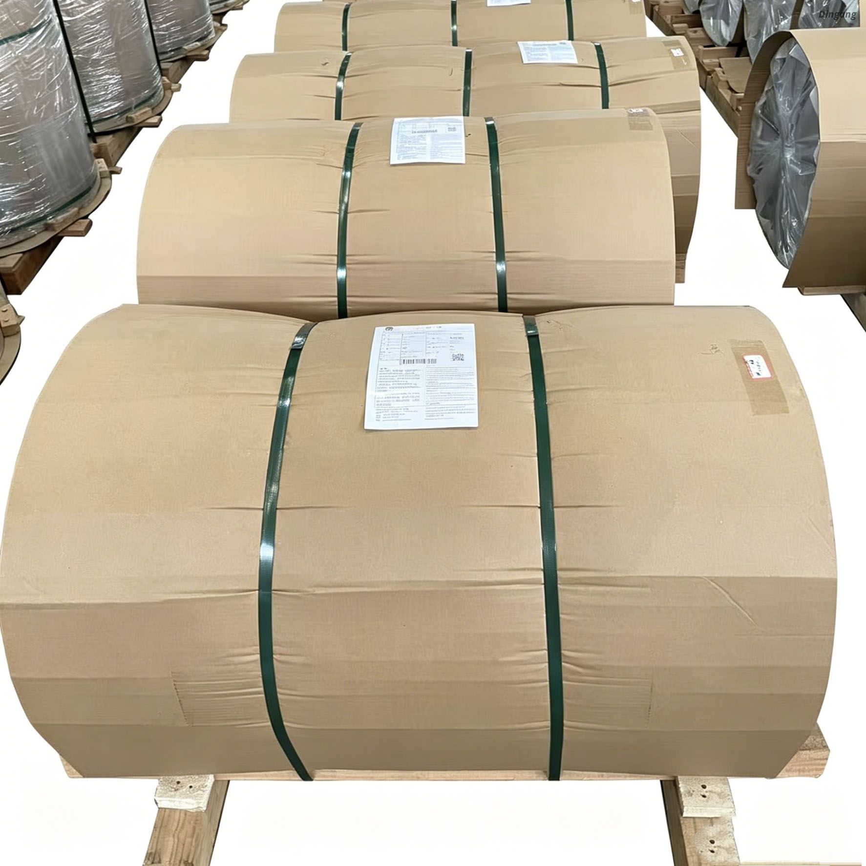8011 H22 Aluminum Foil 0.095mm * 685mm for Food Containers | Gold Lacquered Heat Seal - Foil Aluminio