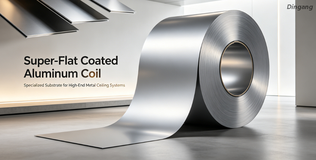Super-Flat Coated Aluminum Coil | Specialized Substrate for High-End Metal Ceiling Systems