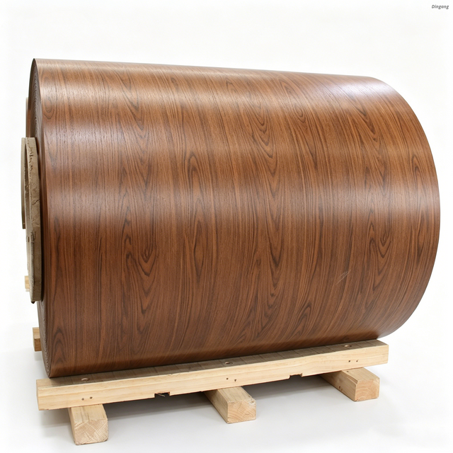 3003 H24 Wood Grain Prepainted Aluminum Coil & Sheet for Building Facade Cladding