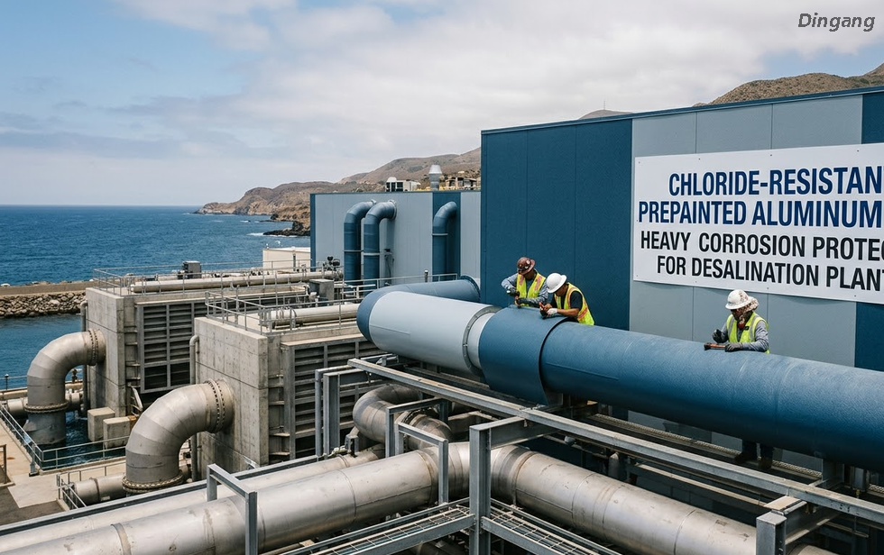Chloride-Resistant Prepainted Aluminum Coil Heavy Corrosion Protection for Desalination Plants 