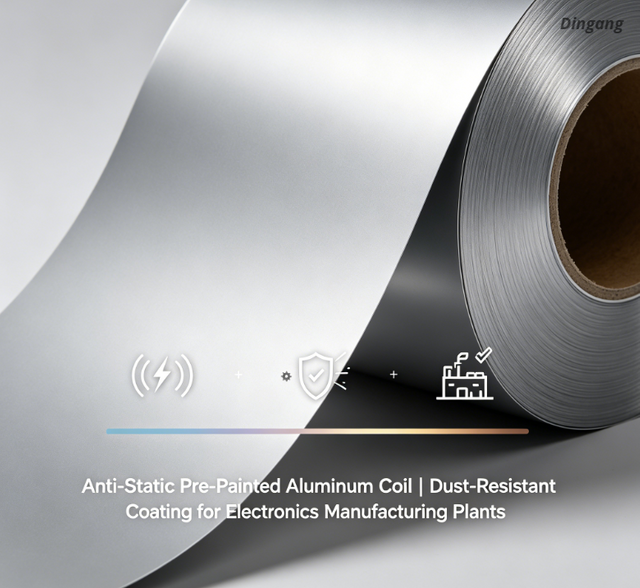 Gegelung Aluminium Pra-Cat Anti Statik | Salutan Tahan Habuk untuk Loji Pembuatan Elektronik
