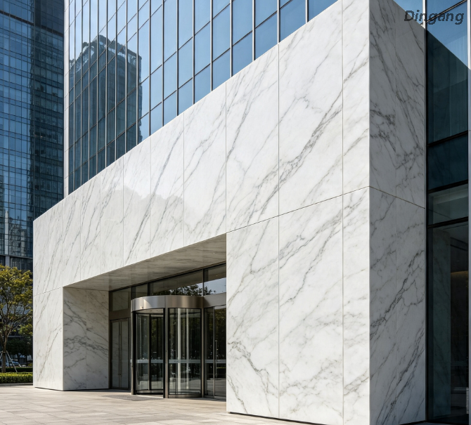 Stone Grain PVDF Coated Aluminum Coil, Marble Texture Pre-Painted Aluminum Roll for Outdoor Building Facade, Aluminum Cladding Panel And Exterior Wall Decoration