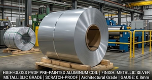  High-Gloss PVDF Pre-Painted Aluminum Coil | Scratch-Proof Metallic Finish for Architectural Ceiling Panels 