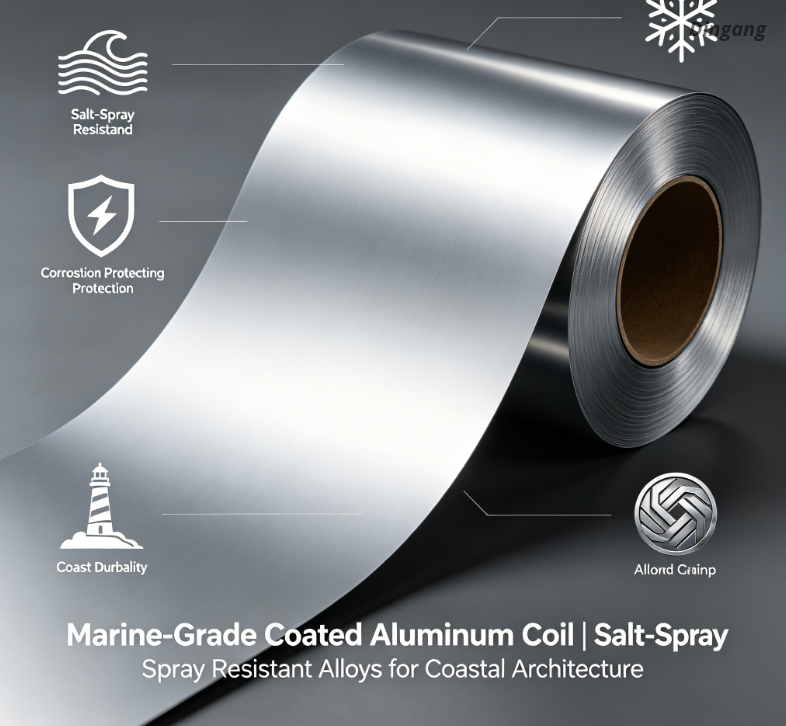 Marine-Grade Coated Aluminum Coil | Salt-Spray Resistant Alloys for Coastal Architecture