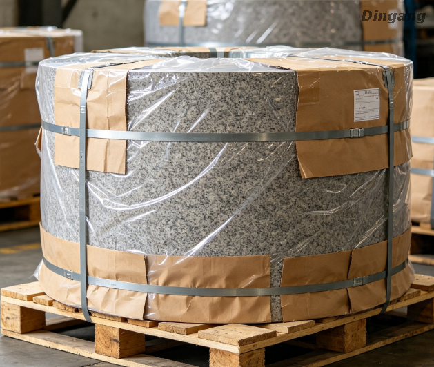Stone Grain PVDF Coated Aluminum Coil, Marble Texture Pre-Painted Aluminum Roll for Outdoor Building Facade, Aluminum Cladding Panel And Exterior Wall Decoration