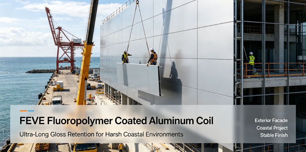  FEVE Fluoropolymer Coated Aluminum Coil | Ultra-Long Gloss Retention for Harsh Coastal Environments 