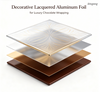 Decorative Lacquered Aluminum Foil for Luxury Chocolate Wrapping