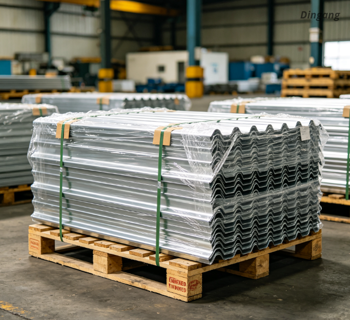 PE PVDF Color Coated Corrugated Aluminum Roofing Sheet Prepainted Corrugated Aluminium Roof Tile for Factory Warehouse Seaside Building
