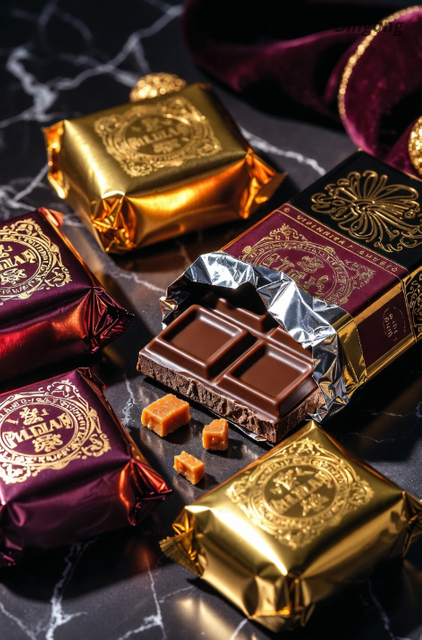 ھەشەمەتلىك شاكىلات ۋە قەھۋە ئورالمىسى ئۈچۈن نەپىس بېسىلغان قەغەز